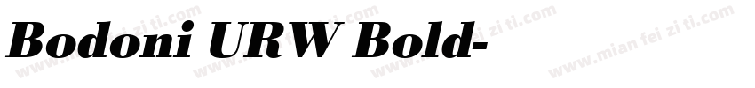 Bodoni URW Bold字体转换